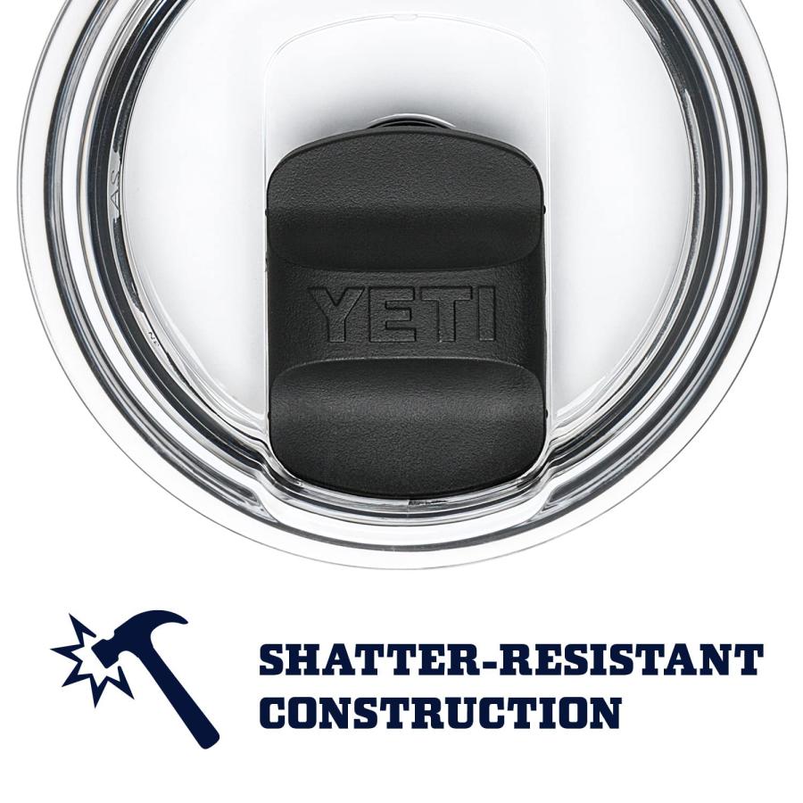 YETI Rambler 16オンス スタッカブルパイント マグスライダー蓋付き 真空断熱 ステンレス製、ブラック