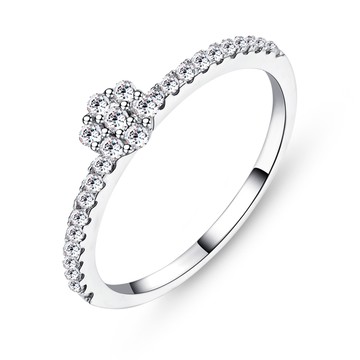 純銀戒指．璀璨．銀色｜客製刻字