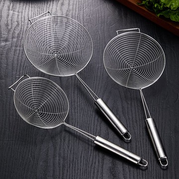 火鍋漏勺 漏勺過濾網家用不銹鋼廚房撈面火鍋商用大號餃子網篩笊籬油炸撈籬 【CM3631】