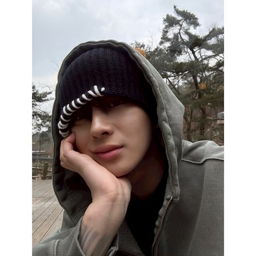 VOYEZ｜🇰🇷質感縫線厚針織毛帽｜修飾頭型・保暖造型兼具