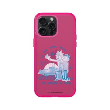 iPhone 15 Pro Max Clear 粉漾桃 - 瑞克和莫蒂 Rick and Morty - 宇宙是你的