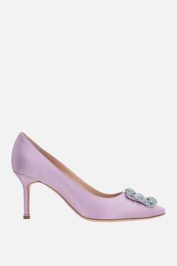 MANOLO BLAHNIK Hangisi satin pumps Woman