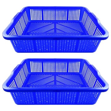 生活King 置物籃/收納籃 650密林/公文林  59.5 x 48 x 16cm  藍色  2個