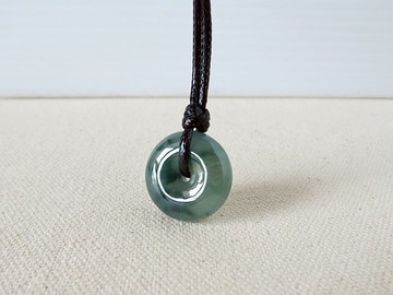 本命年【平安如意】冰飄花翡翠韓國蠟線項鍊*PS12*招財、防小人