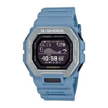 CASIO卡西歐 G-SHOCK 藍牙 衝浪運動 蔚藍海洋 雙重材質錶圈 電子錶 （GBX-100-2A）