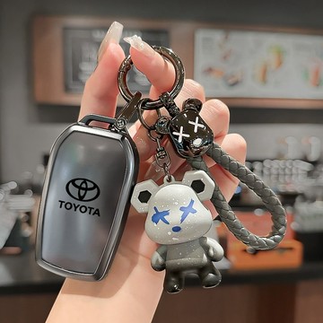 【熱賣】Toyota豐田 金属灰鑰匙圈 RAV4 CAMRY ALTIS VIOS WISH YARIS 專用套殼包扣