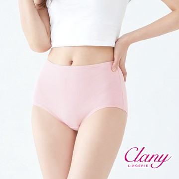 【Clany 可蘭霓】純棉長效抗菌中腰內褲 (M-2XL)｜加大尺碼 透氣包臀 2237-31 粉色
