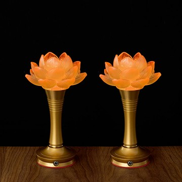 ??免運 可開發票 佛堂燈供佛燈佛堂照明燈充電款式一對led家用觀音燈長明燈荷花燈