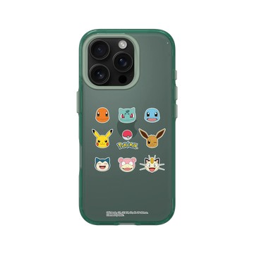 iPhone 16 Pro Clear 憂墨綠 - 寶可夢 Pokemon - Sticker-寶可夢們