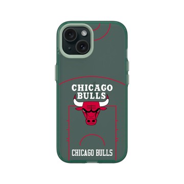 iPhone 15 Clear 憂墨綠 - NBA - 球場系列-芝加哥公牛 Chicago Bulls - Court