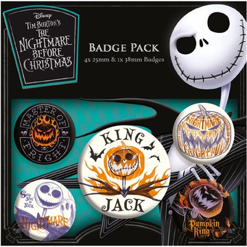 【迪士尼】聖誕夜驚魂主題徽章組/The Nightmare Before Christmas