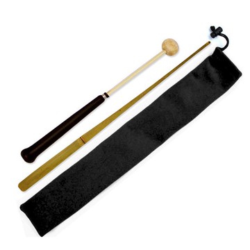 Saehwa Gugakgi 一般長鼓杖套組 宮杖 + 烈杖 + 收納袋  1套  宮杖 31.5 x 3cm + 烈杖 42cm + 收納袋 44 x 6cm  竹色 + 樺木色