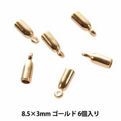 手芸金具 『甲丸カツラ 2mm ゴールド 6個入り』