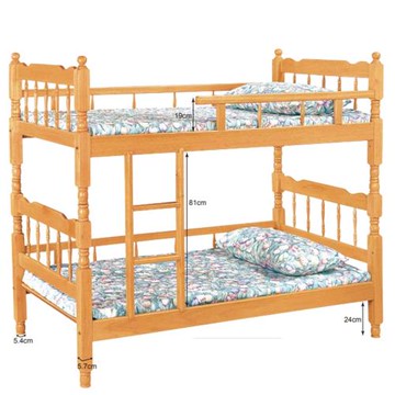 AS雅司-阿路加3尺方柱雙層床-97*194*164cm-不含床墊