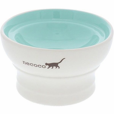 Petio(ペティオ) necoco 脚付き陶器食器 ウェットフード向き 猫用