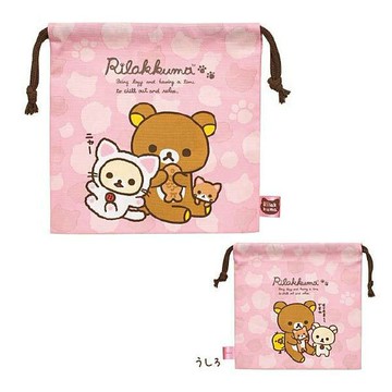 日本進口 San-X Rilakkuma 拉拉熊 束口袋/小物袋 《 2款任選 》 ★ 日本製 ★ 夢想家精品家飾