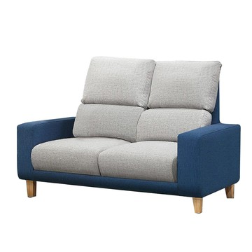 【本木】貝多芬 貓抓皮親膚功能沙發2人坐倫敦灰#5650+鈦空灰#50709