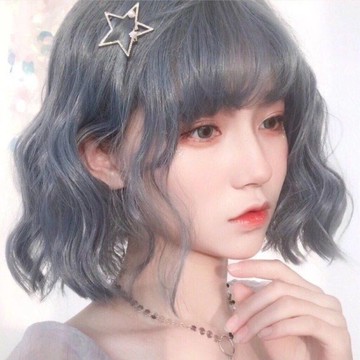 ✨可開發票#小紅書衕款lolita軟妹假髮  COS假髮  中長假髮女 蛋捲空氣劉海 lolita短髮  齊肩圓鎖骨假髮