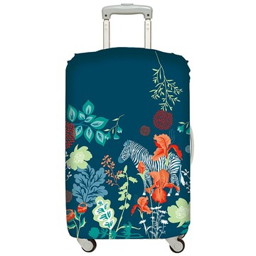 LOQI 行李箱外套﹧叢林斑馬-M