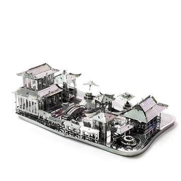 臺灣有貨⚡【1914人收藏】狂模 微縮蘇州園林 3d立體拚圖金屬拚裝模型diy手工生日禮物送 3SPK