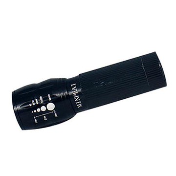 明沛調光伸縮LED手電筒/黑色