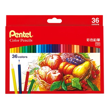 Pentel 飛龍文具 彩色鉛筆  36色  1盒