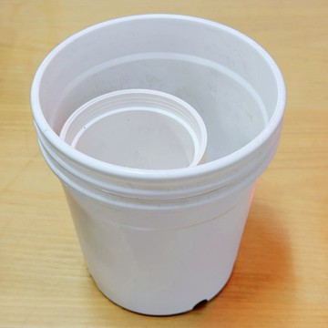 塑膠白盆【大里種苗】4.5吋│3吋│有孔│白盆│棕盆│圓盆│農資│園藝│資材
