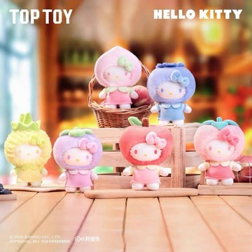 TOPTOY Hellokitty果香樂園 搪膠毛絨 kitty 果香 盲盒 盒玩 一中盒【預購】