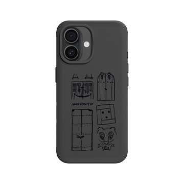 iPhone 16 SolidX 黑 - MUG CUP GUY - 臉孔