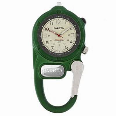 腕時計 ダコタ カラビナウォッチ Dakota Green Mini Clip Microlight Watch