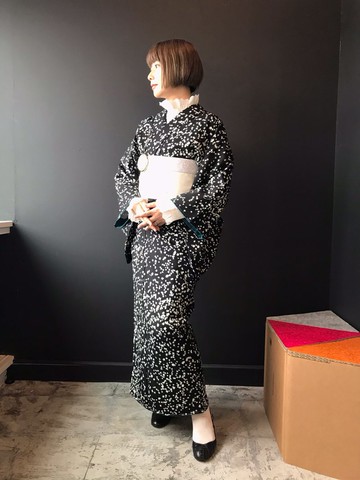 星之情書 袷和服 黑色 訂製商品 90天交貨