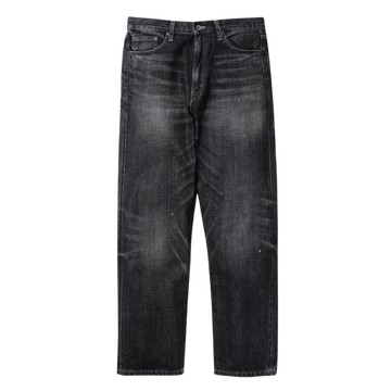 NEIGHBORHOOD WASHED DENIM DP BASIC PANTS(BLACK)