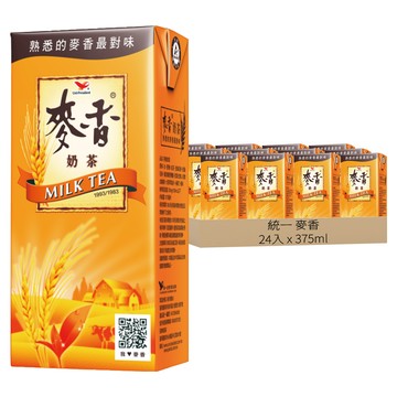 統一 麥香 奶茶  375ml  24入