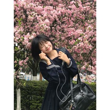 中牌制服館  基礎款關西襟白三本中間服水手服JK制服紺色純色裙