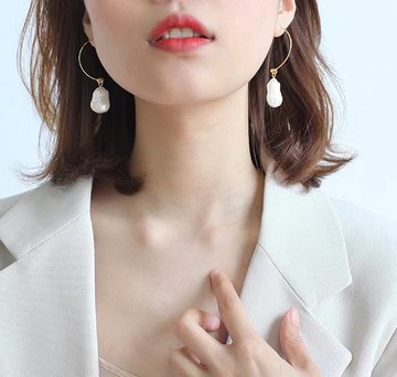 ENDRO ACC 戀語巴洛克珍珠耳環