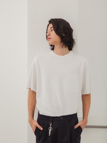 Bamboo Milano Half Round Knit White