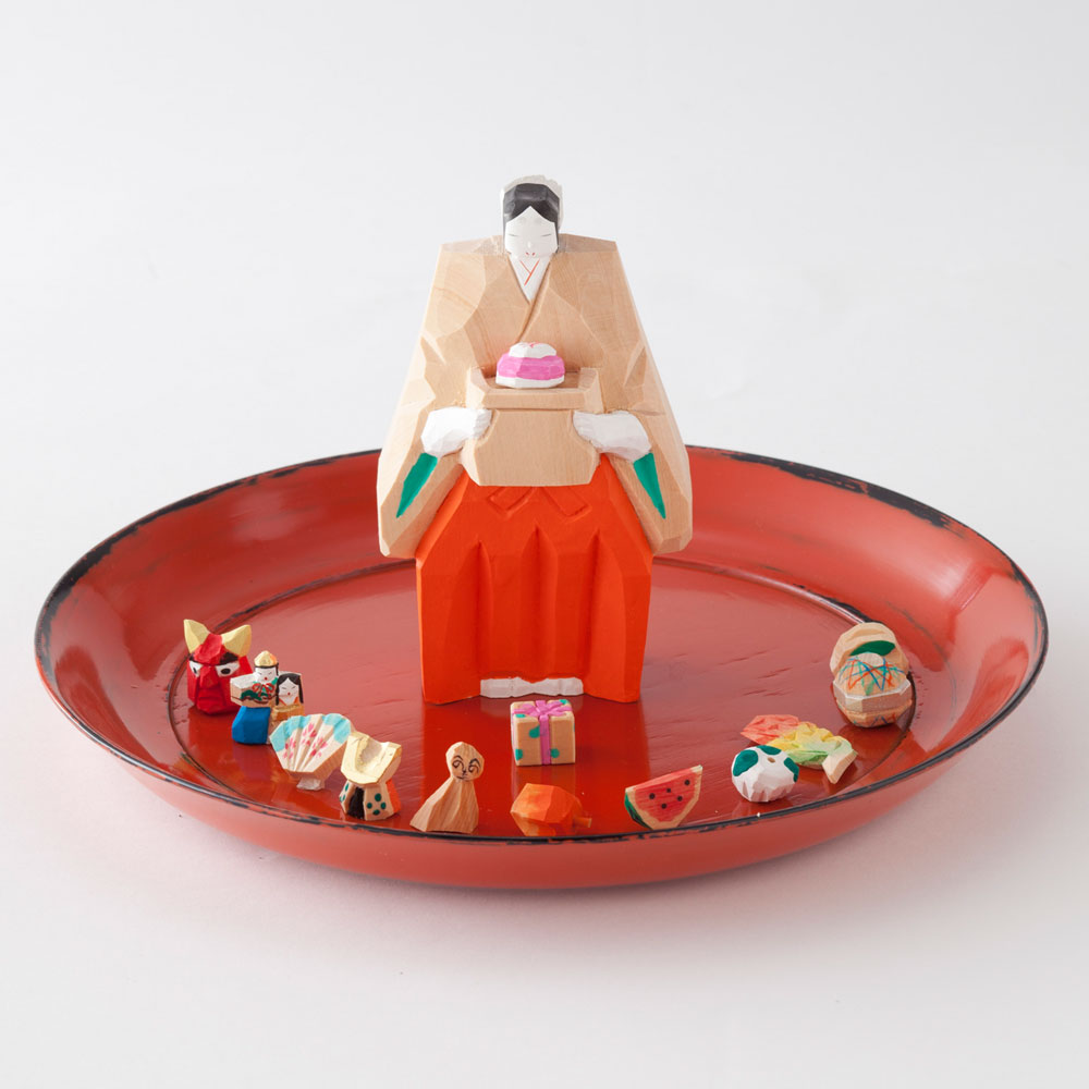 奈良一刀彫り 月こよみ