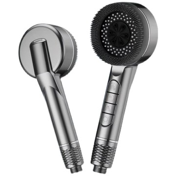 APEX｜ 按鍵式過濾增壓蓮蓬頭_可拆卸按摩刷頭