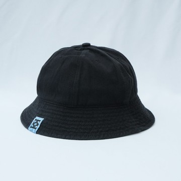 KAIKAI - Fearless - 水洗牛仔鐘型漁夫帽 - 黑色