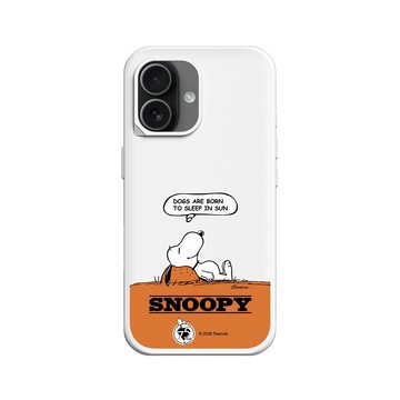 iPhone 17 SolidX 白 - 史努比 Snoopy 75th Anniversary - 75週年-休息一下