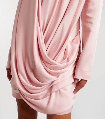 Stella McCartney Draped crêpe satin minidress