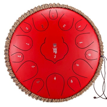 空靈鼓 空靈鼓初學者色空鼓魯儒兒童成人忘憂鼓級13音15音蓮花鼓『CM41991』