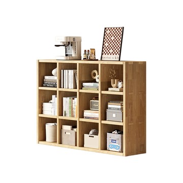 【HappyLife】全實木3層12格書櫃 Y11763F