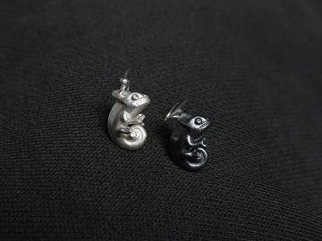 【925銀飾 LOU】爬蟲兩生系列 - 變色龍(單售)