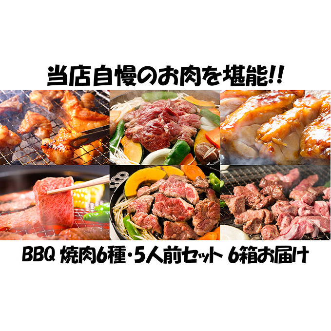 エンジョイ！BBQセット　～焼肉6種　5人前コース～　6箱セット