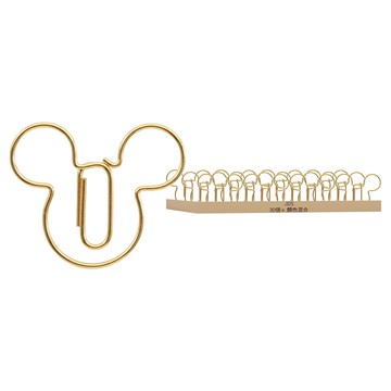 JDS 米奇臉造型迴紋針 3*2CM 金屬 混合色  30個  1組