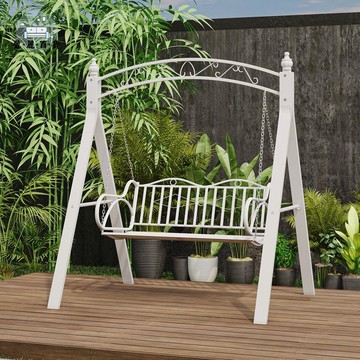 附發票/免運 鞦韆 吊椅 庭院椅 戶外椅 雙人庭院花園室外家用秋千吊椅戶外別墅鐵藝花園陽臺庭院搖椅吊籃工廠現貨直銷 售後保障 全館九折 店長新品推薦 5m1114