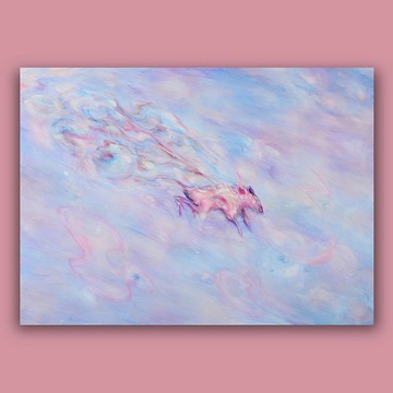 你需要成為一條魚 /藝術掛畫 /抽象畫 /靈魂畫作 /裝飾油畫