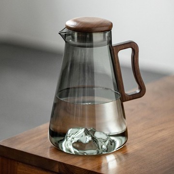 冷水壺大容量高硼硅玻璃水壺家用耐高溫水杯套裝扎壺花茶壺涼水壺J-23公司貨