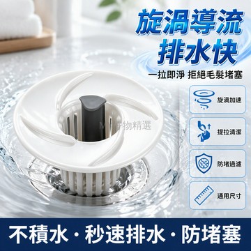 台灣出貨 面盆抽拉過濾網 白色長排款 提拉清潔免扣 渦流導流不積水 即插即用無工具 浴室洗手台專用